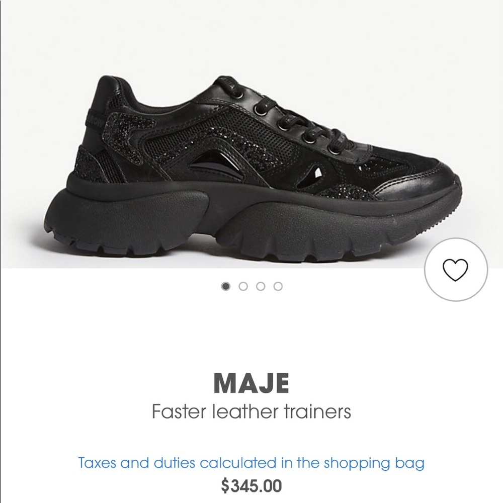 MAJE
Faster leather trainers